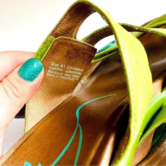 Dansko Sophie Arch Support Leather Wedge Sandals - Picture 8 of 8